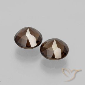 3.56 ct natürliche Hickory Braun Rauchquarz-Edelsteine, Runden, VS