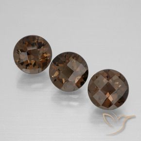 5.46 ct natürliche Mittel braun Rauchquarz-Edelsteine, Runden, VVS-VS