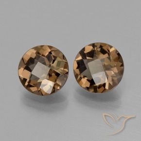 3.03 ct natürliche Warmes Braun Rauchquarz-Edelsteine, Runden, VVS-VS
