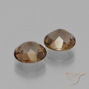3.03 ct natürliche Warmes Braun Rauchquarz-Edelsteine, Runden, VVS-VS