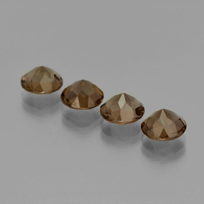 6,25 ct natürliche brauner Rauchquarz-Edelsteine, Rundschliff, VVS-VS