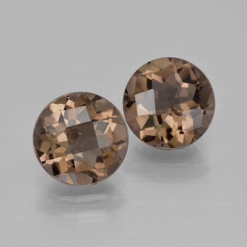 3,46 ct natürliche brauner Rauchquarz-Edelsteine, Rundschliff, VS