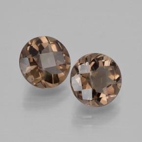 3,46 ct natürliche brauner Rauchquarz-Edelsteine, Rundschliff, VS