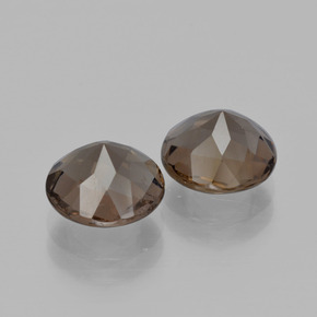 3,46 ct natürliche brauner Rauchquarz-Edelsteine, Rundschliff, VS
