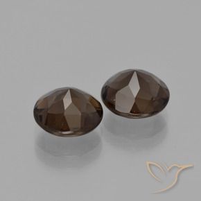 3.43 ct natürliche Hickory Braun Rauchquarz-Edelsteine, Runden, VS