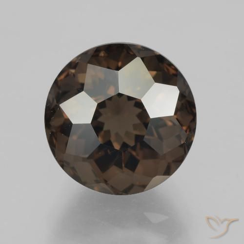 5.78ct Natürlicher Braun Rauchquarz, Runden, VVS