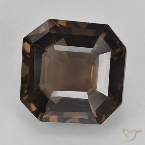 8.33ct Natürlicher Hickory Braun Rauchquarz, Smaragdschliff, VVS