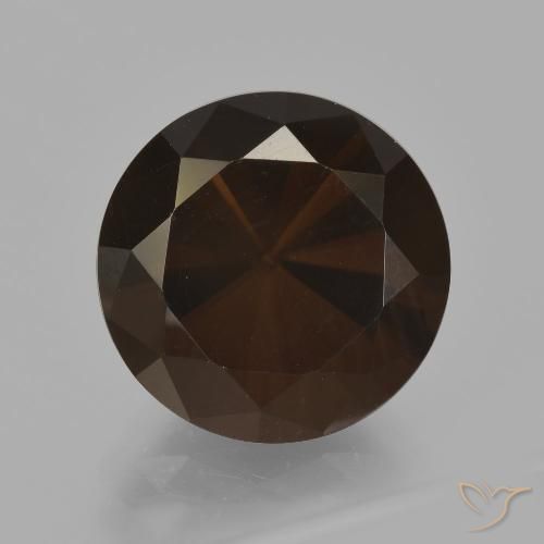 6.77ct Natürlicher rötlich-braun Rauchquarz, Runden, VVS-VS