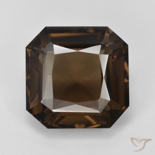 7.41ct Natürlicher Braun Rauchquarz, Smaragdschliff, VS