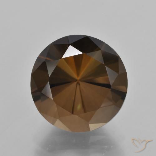 8.89ct Natürlicher Braun Rauchquarz, Runden, VVS