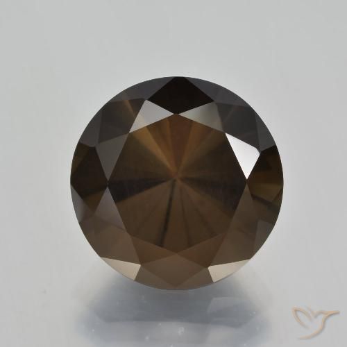 9.41ct Natürlicher Umbrabraun Rauchquarz, Runden, VS