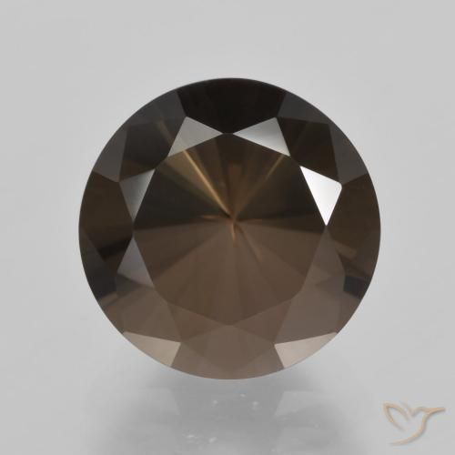 5.58ct Natürlicher Braun Rauchquarz, Runden, VVS