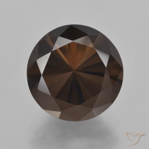 6.99ct Natürlicher rötlich-braun Rauchquarz, Runden, VVS