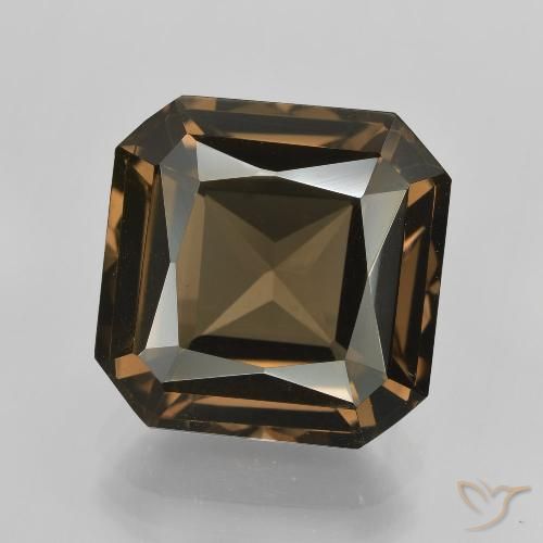 10.22ct Natürlicher Mittel-Hellbraun Rauchquarz, Smaragdschliff, VVS