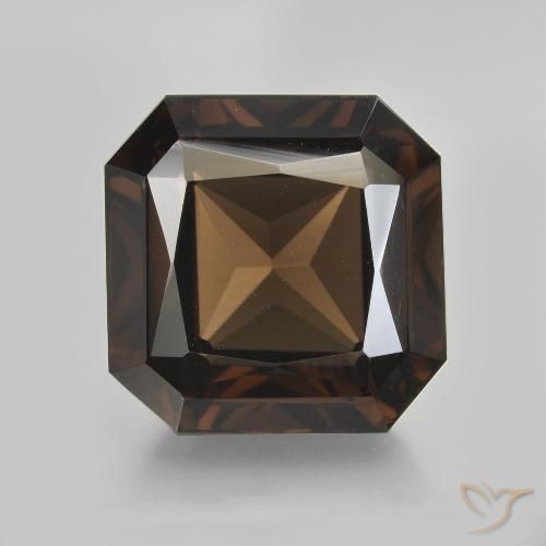 11.09ct Natürlicher Braun Rauchquarz, Smaragdschliff, VVS