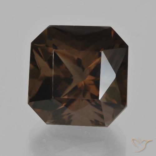 11.09ct Natürlicher rötlich-braun Rauchquarz, Smaragdschliff, VVS
