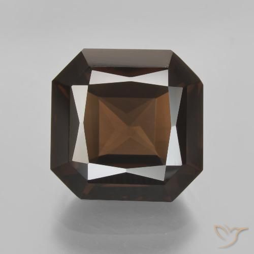 9.17ct Natürlicher Braun Rauchquarz, Smaragdschliff, VVS-VS