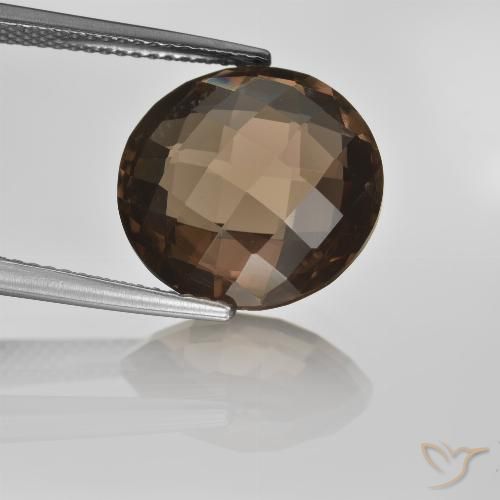 8.12ct Natürlicher Umbrabraun Rauchquarz, Runden, VVS