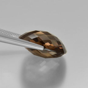 9,17 ctw natürlicher Umbrabraun Rauchquarz, Kissenschliff, VVS