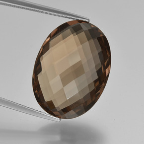 9,17 ctw natürlicher Schokoladenbraun Rauchquarz, Oval Schliff, VVS
