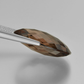 9,17 ctw natürlicher Schokoladenbraun Rauchquarz, Oval Schliff, VVS