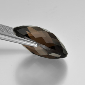 9,17 ctw natürlicher dunkelbraun Rauchquarz, Oval Schliff, VVS-VS