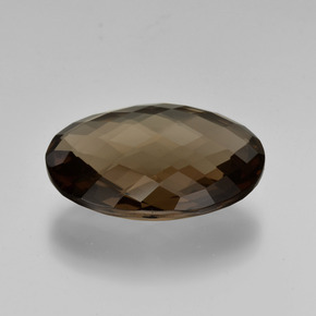 13,09 ctw natürlicher brauner Rauchquarz, Oval Schliff, VVS