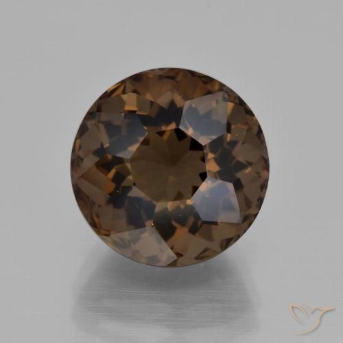 6.10ct Natürlicher Umbrabraun Rauchquarz, Runden, VS