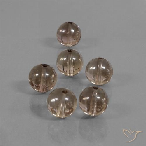43.78ctw Natürlicher Warmes Braun Rauchquarz, Kugel / Ball, Transparent