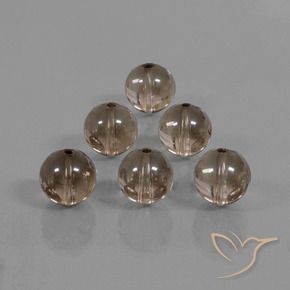 44.95 ct natürliche Hickory Braun Rauchquarz-Edelsteine, Kugel / Ball, Transparent
