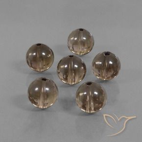 44.29 ct natürliche Mittel-Dunkelbraun Rauchquarz-Edelsteine, Kugel / Ball, Transparent