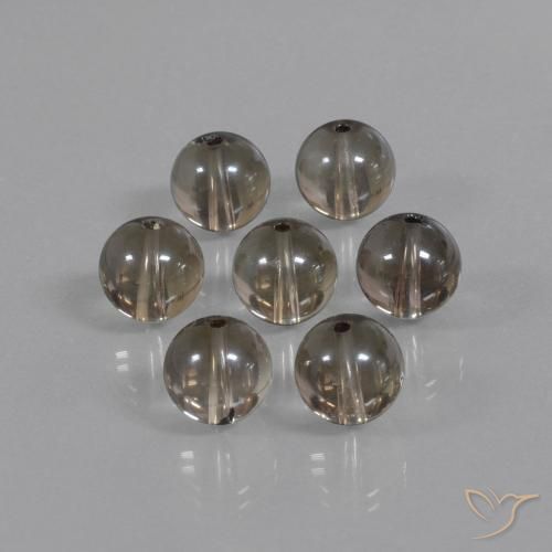 52.98 ct natürliche Schwarz Braun Rauchquarz-Edelsteine, Kugel / Ball, Transparent