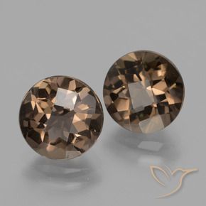 3.71 ct natürliche Mittel braun Rauchquarz-Edelsteine, Runden, VS