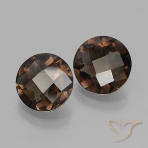 3.02 ct natürliche dunkelblau Rauchquarz-Edelsteine, Runden, VS