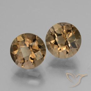 3.83 ct natürliche Lebkuchen braun Rauchquarz-Edelsteine, Runden, VS