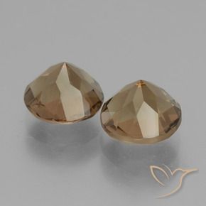 3.83 ct natürliche Lebkuchen braun Rauchquarz-Edelsteine, Runden, VS