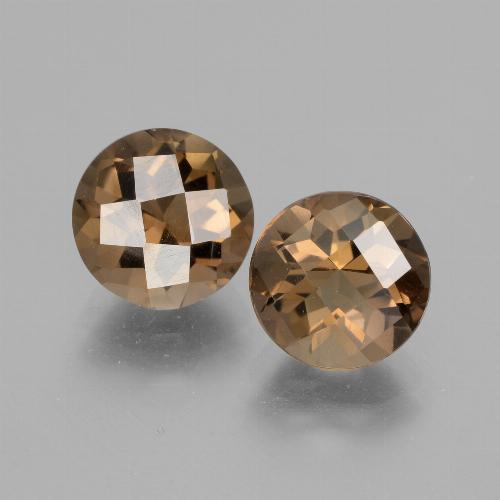 3,31 ct natürliche brauner Rauchquarz-Edelsteine, Rundschliff, VS