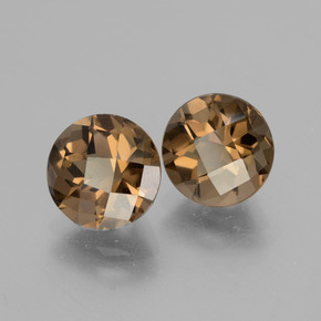 3,31 ct natürliche brauner Rauchquarz-Edelsteine, Rundschliff, VS