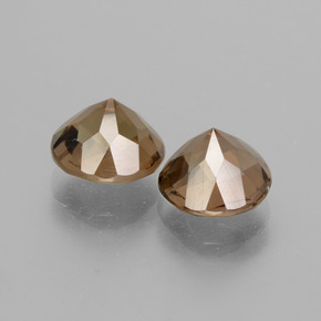 3,31 ct natürliche brauner Rauchquarz-Edelsteine, Rundschliff, VS
