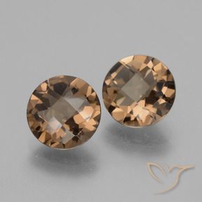 3.30 ct natürliche Mittel braun Rauchquarz-Edelsteine, Runden, VS