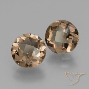 3.34 ct natürliche Warmes Braun Rauchquarz-Edelsteine, Runden, VS
