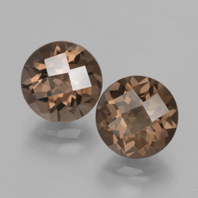 3.76 ct natürliche Mittel braun Rauchquarz-Edelsteine, Rund Schliff, VS