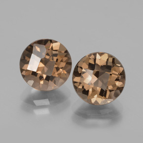 3,71 ct natürliche brauner Rauchquarz-Edelsteine, Rundschliff, VS