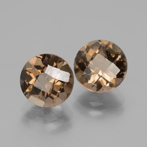 3,71 ct natürliche brauner Rauchquarz-Edelsteine, Rundschliff, VS