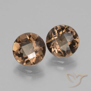 3.54 ct natürliche Mittel braun Rauchquarz-Edelsteine, Runden, VS