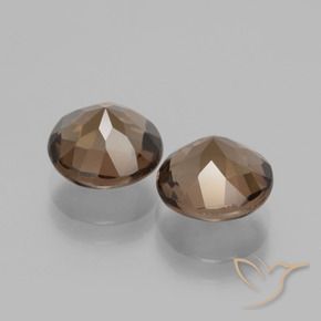 3.54 ct natürliche Mittel braun Rauchquarz-Edelsteine, Runden, VS