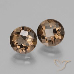 3.63 ct natürliche Mittel braun Rauchquarz-Edelsteine, Runden, VS