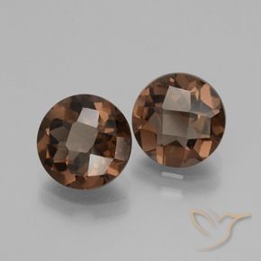 3,49 ct natürliche brauner Rauchquarz-Edelsteine, Rundschliff, VS