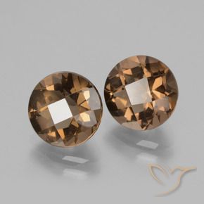 3.78 ct natürliche Schokoladenbraun Rauchquarz-Edelsteine, Runden, VS