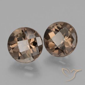 3.72 ct natürliche Braun Rauchquarz-Edelsteine, Runden, VS